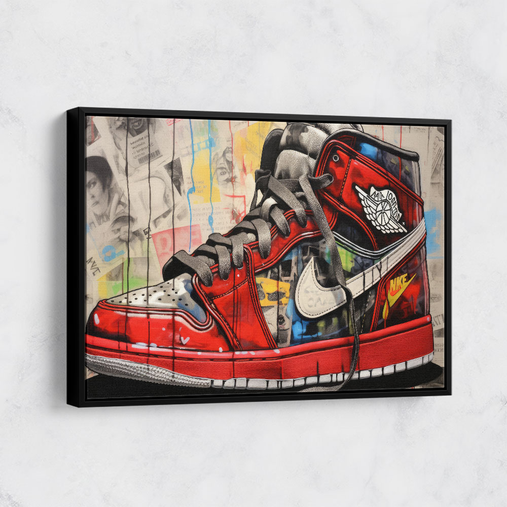 Air Jordan 8 Graffiti Wall Art